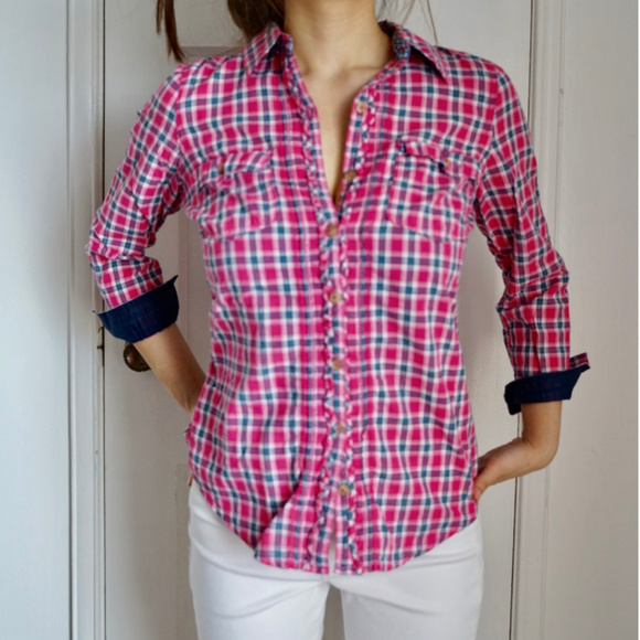 Magenta Plaid Shirt - Picture 4 of 6